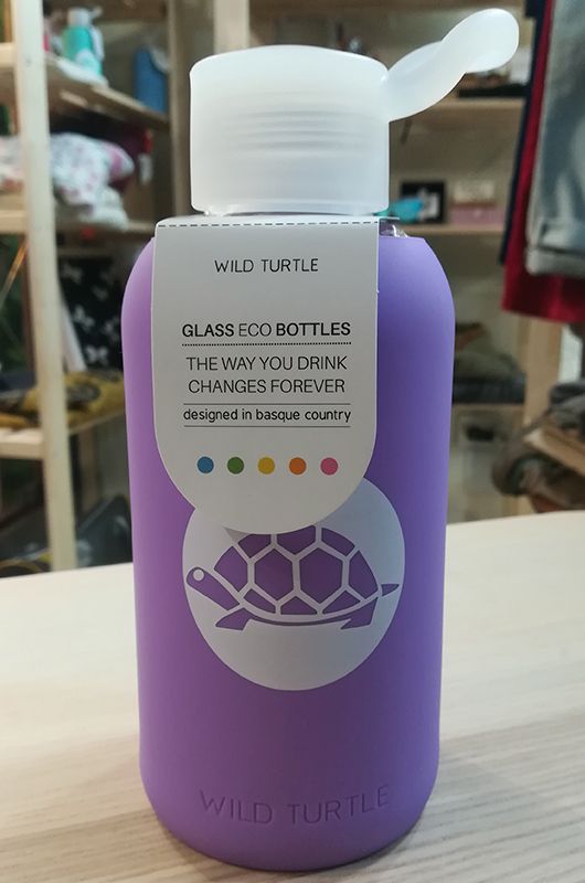 Botella de cristal Wild Turtle Purple - 2