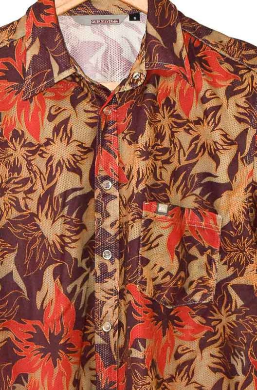 90s Quicksilver Hawaiian Shirt Size S - 2