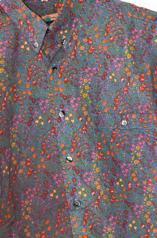 Camisa Vintage 90s Flores Circolo Talla XS - 1