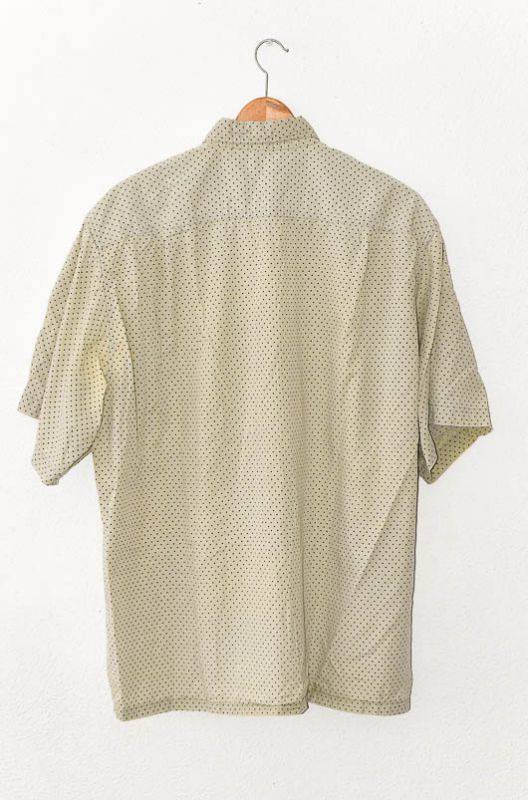 Camisa Vintage 90s Lunares Verde Talla L - XL - 4
