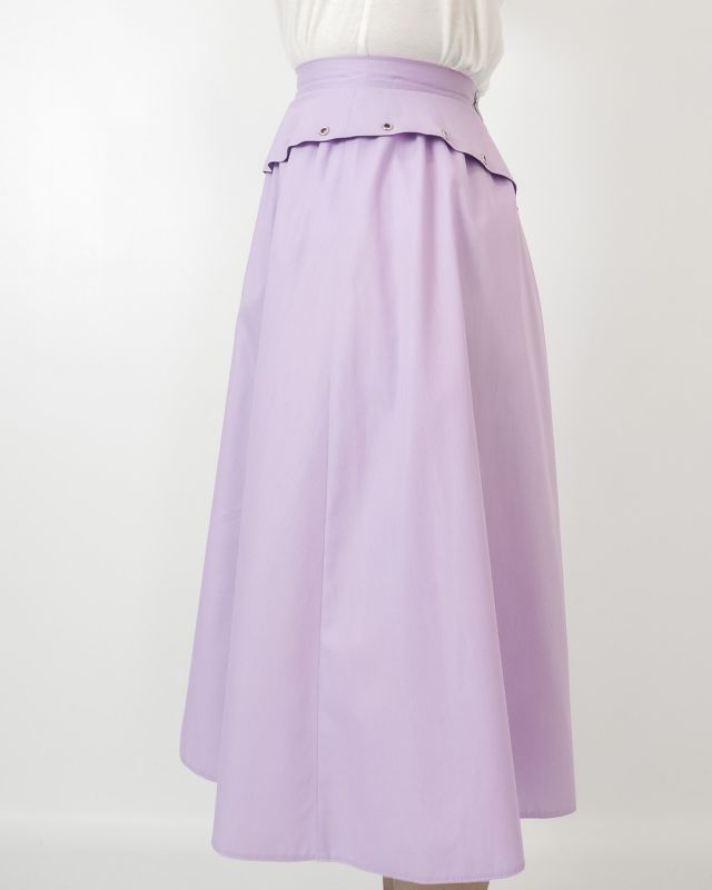 Vintage 70s 80s Lilac Peplum Skirt Size S - 4