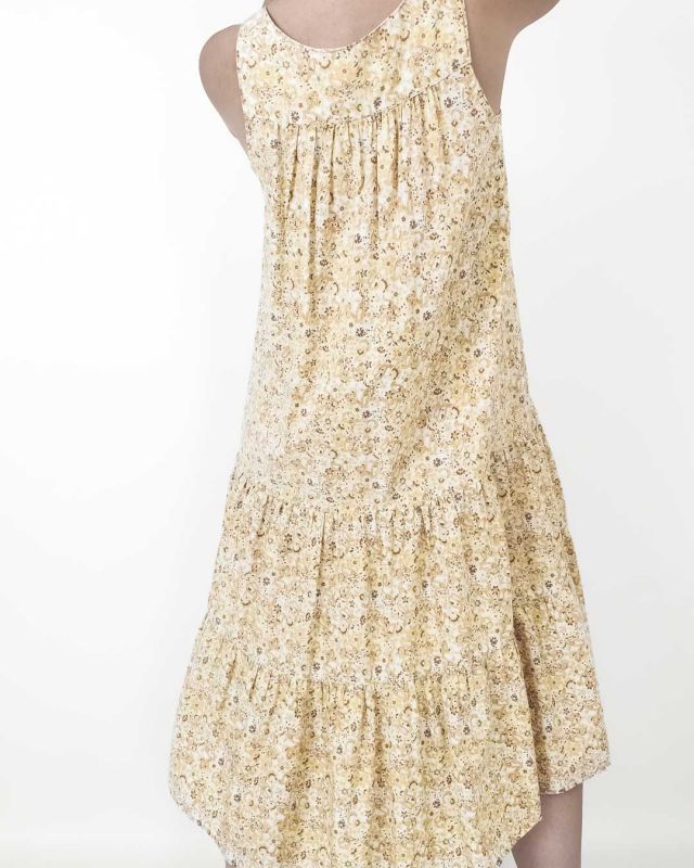 Vintage 70s Cotton Ruffle Dress Size M - L - 8