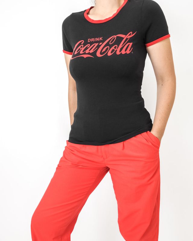 Vintage Coca Cola Cotton T-shirt Size S - 4