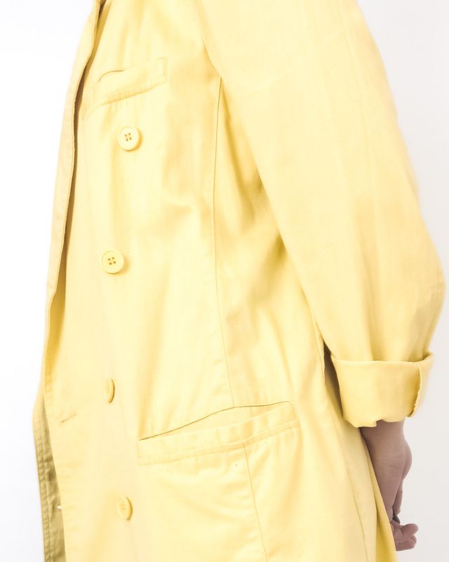 Vintage 90s Yellow Double Breasted Blazer Size M - L - 6