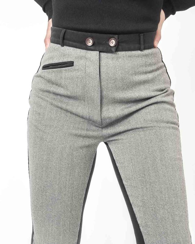 Vintage 90s Gray Black Pants Size M - L - 6