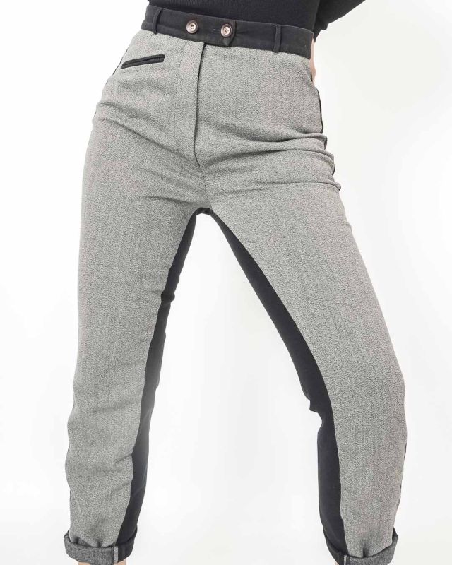 Vintage 90s Gray Black Pants Size M - L - 5
