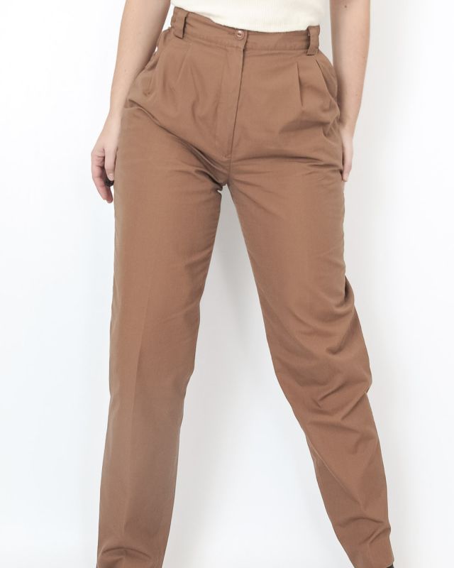 Vintage 80s Brown Darts Pants Size S - M - 3