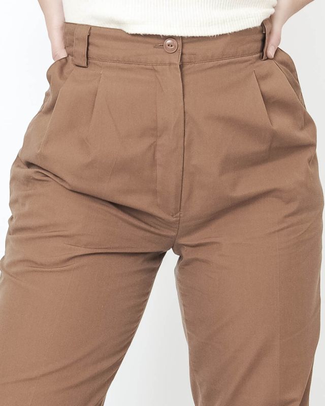 Vintage 80s Brown Darts Pants Size S - M - 4