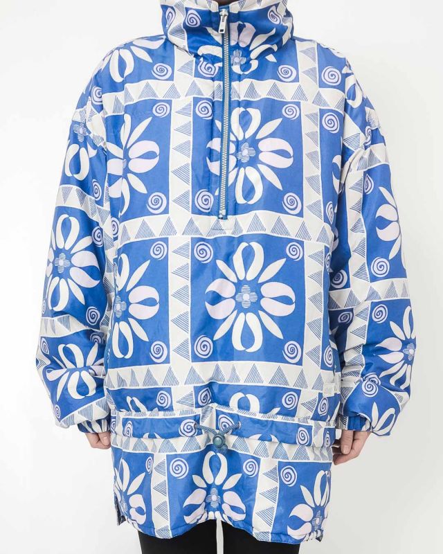 Vintage 90s Printed Quilted Jacket Size L - XL - 2