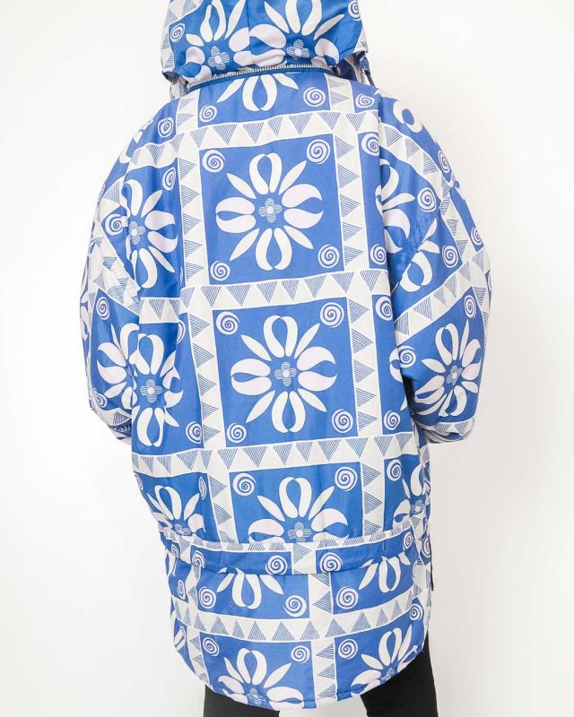 Vintage 90s Printed Quilted Jacket Size L - XL - 8