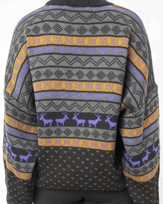 Vintage 80s Deer Print Sweater Size L - 6