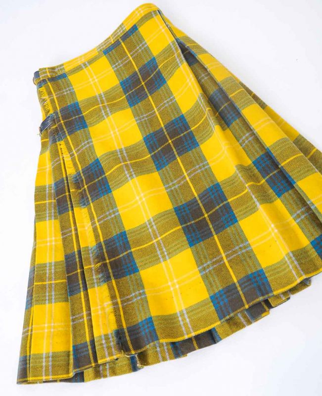 Cyrillus Paris Vintage Classic Kilt Scottish Skirt Yellow Size XXS - XS - 2