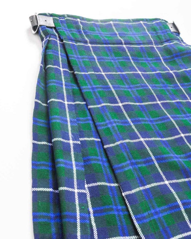 Vintage Classic Kilt Scottish Skirt Thick Buckle Size S - M - 6