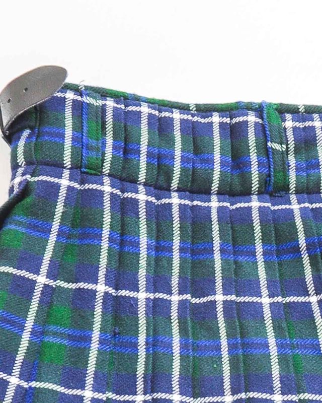 Vintage Classic Kilt Scottish Skirt Thick Buckle Size S - M - 8