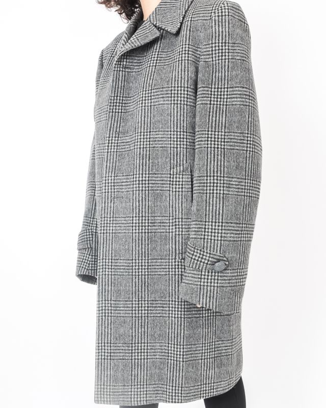 Vintage Loden Waterproofed Wool Men Coat Unisex Size M - 3