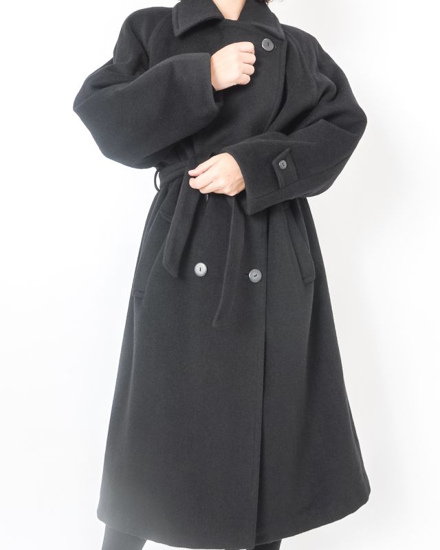 Vintage 80s - 90s Wool and Cashmere Coat Size M - L - 5