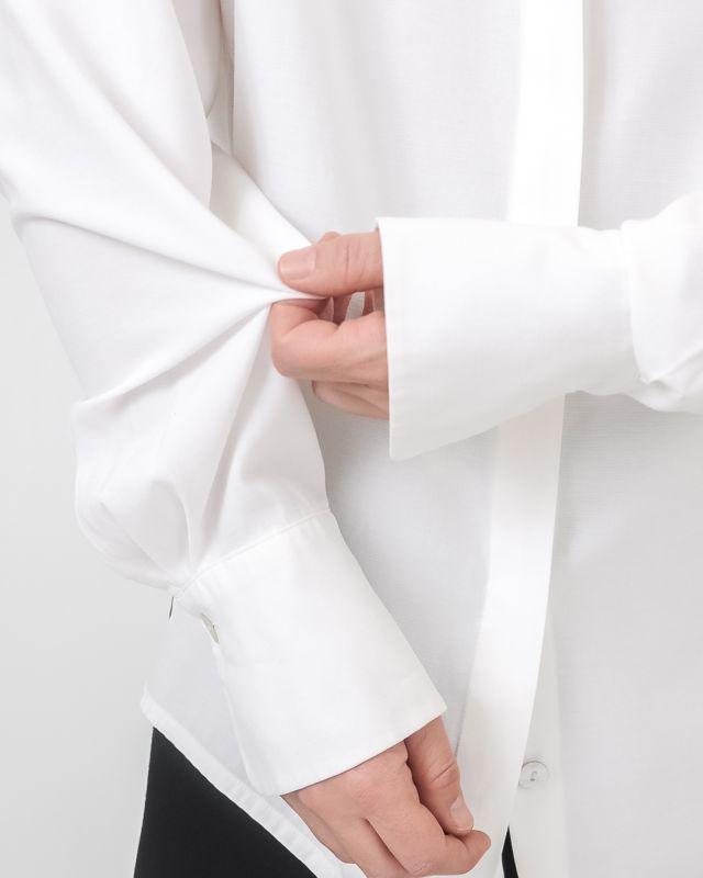Blusa Vintage Branco Roto Textura Talla M - L - 7