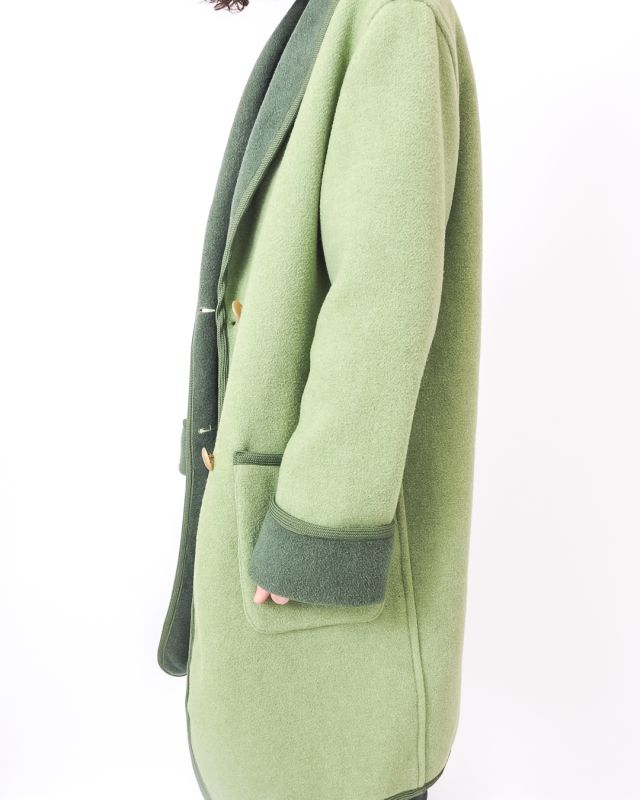 Vintage 80s Austrian Green Coat Size M - 6